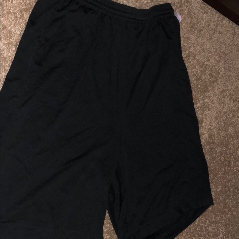 Black basketball shorts